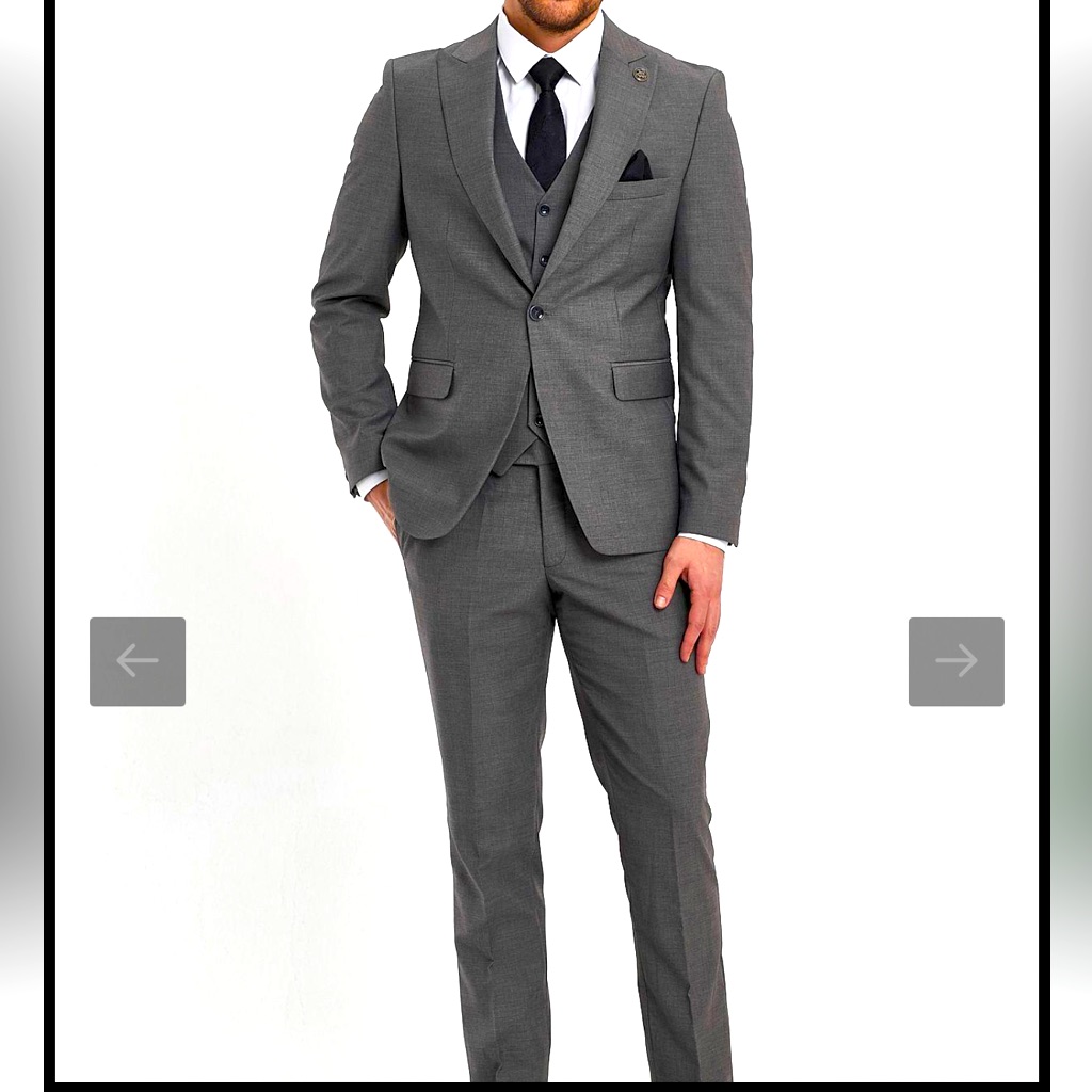 Nwt Men’s Grey Suit Set